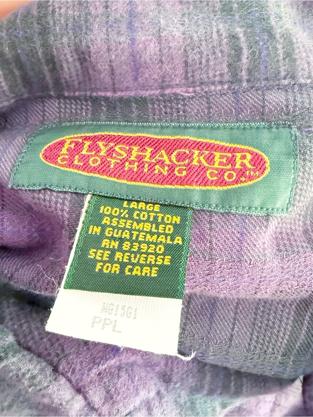 Flyshacker Women 100% Cotton Flannel Plaid Dress Large Cabin Woodland Country - Picture 6 of 7